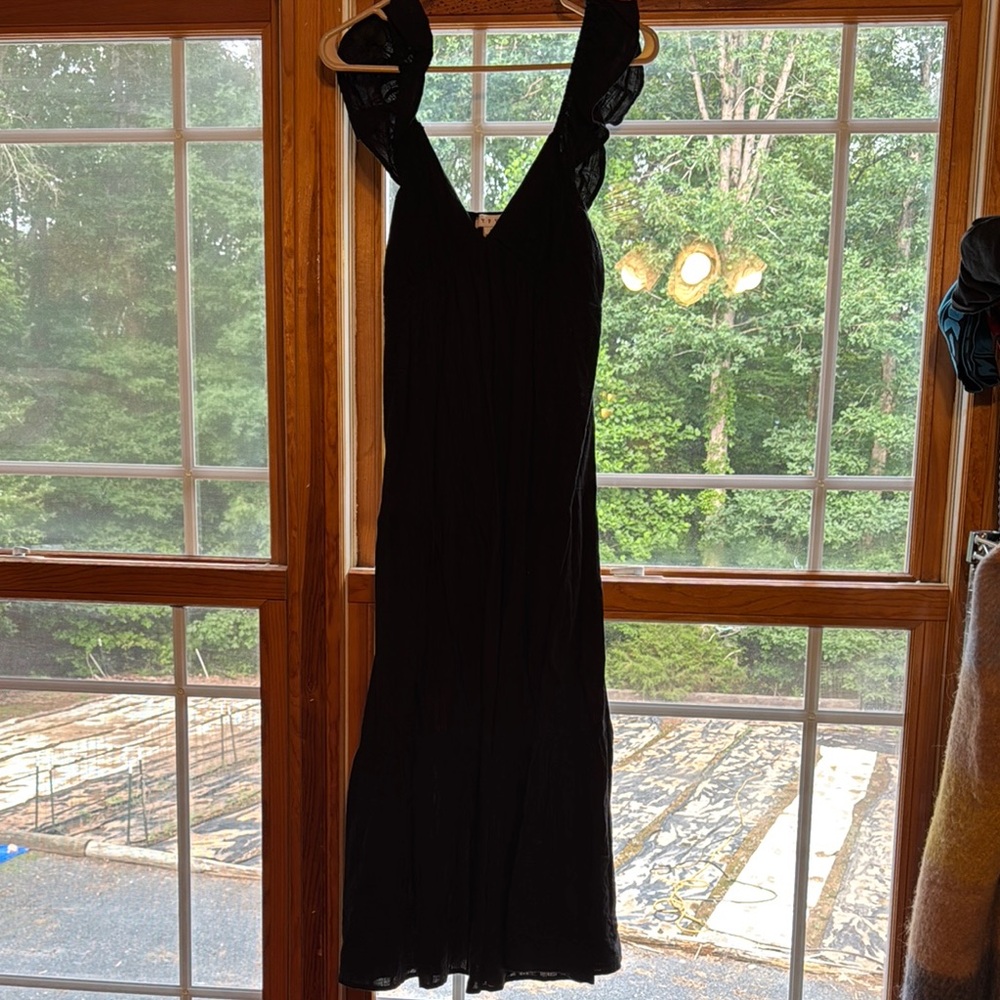 Black V-Neck Dress